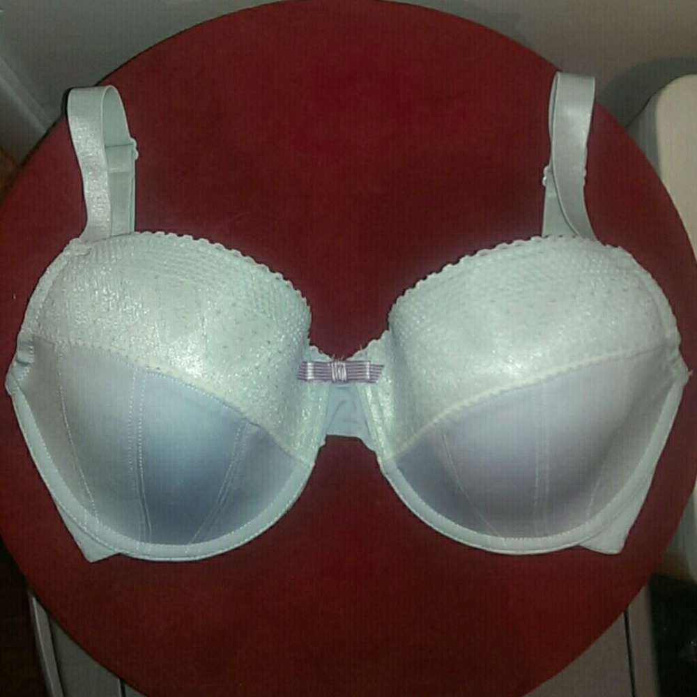 PARFAIT Satin/Lace Underwire Seashell Bra 30I/30G